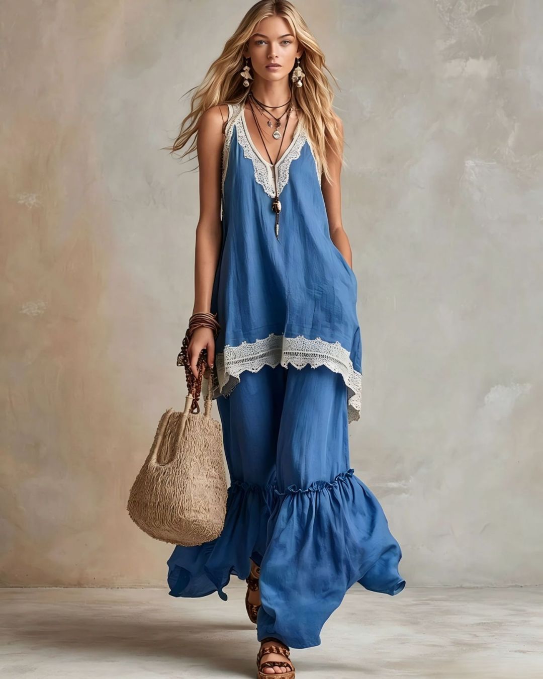 Vyla™ Ruffle Hem Set