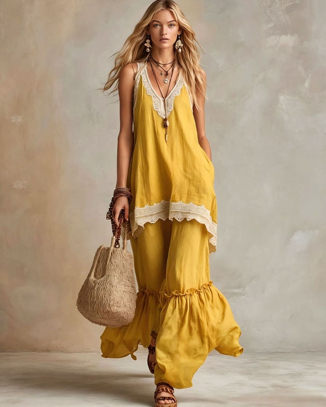 Vyla™ Ruffle Hem Set