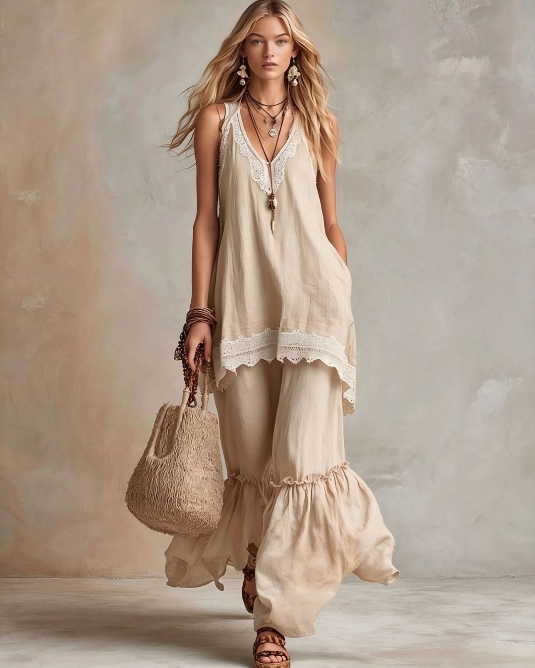 Vyla™ Ruffle Hem Set