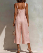 Vyla™ Elegant Relaxed Wide Leg Jumpsuit