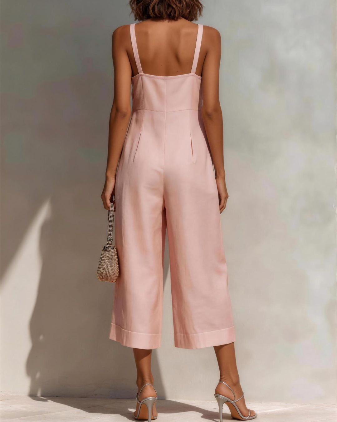 Vyla™ Elegant Relaxed Wide Leg Jumpsuit