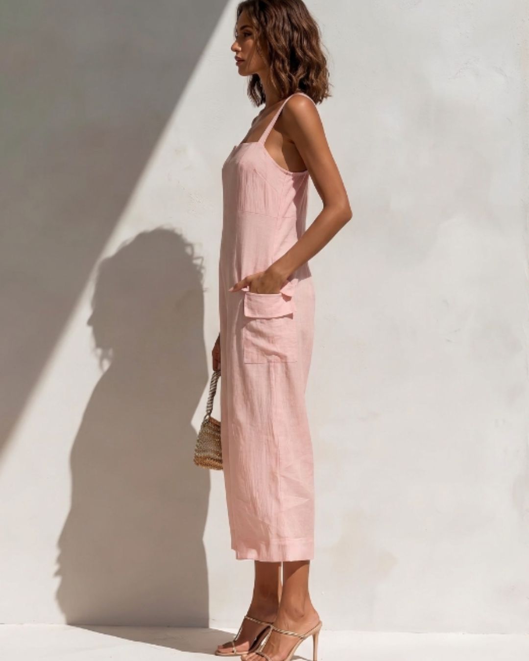 Vyla™ Elegant Relaxed Wide Leg Jumpsuit