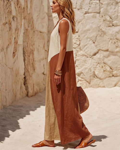Vyla™ Sun Geometric Patchwork Dress
