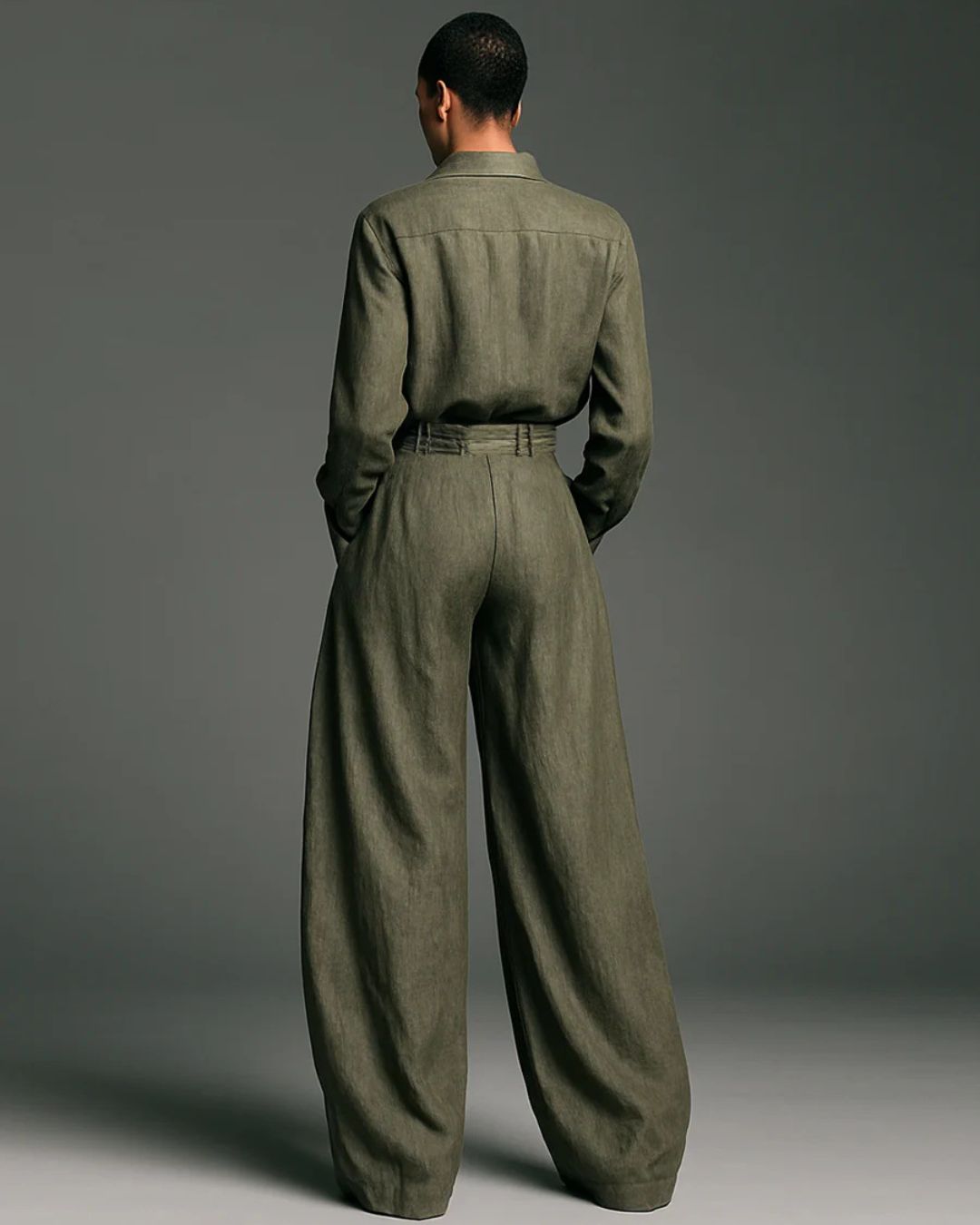 Vyla™ Vintage Relaxed Cardigan and High-Waisted Set