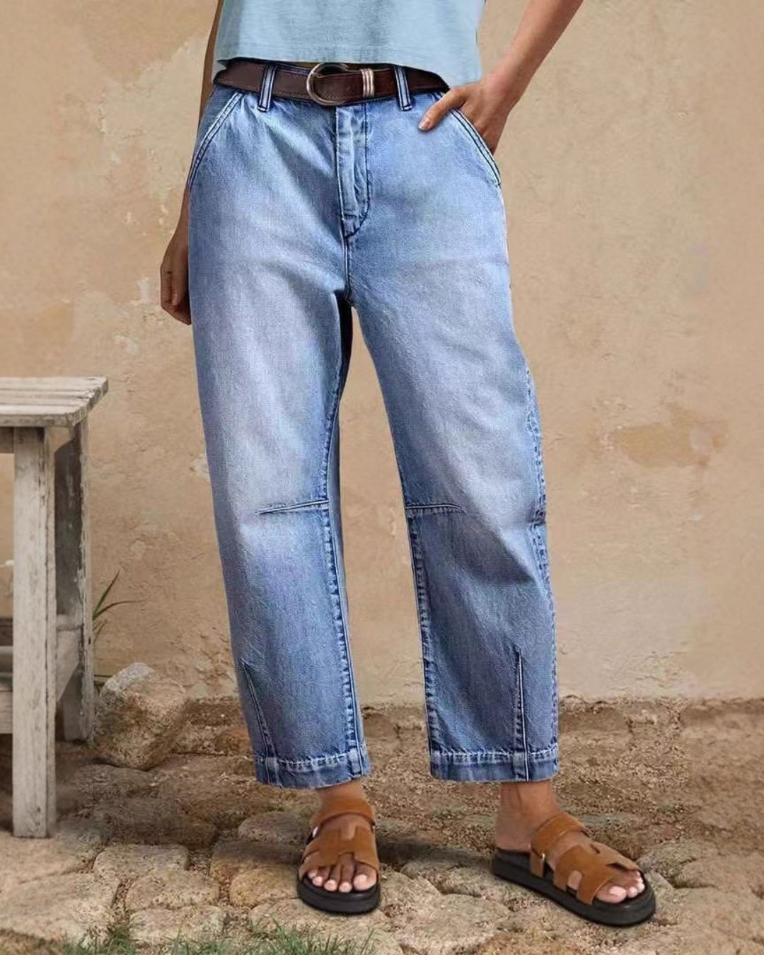 Vyla™ Relaxed Cropped Denim Pants