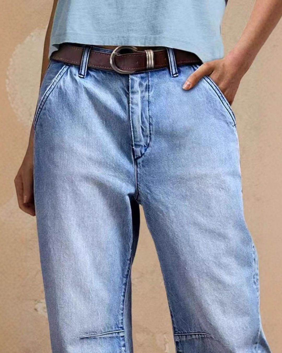 Vyla™ Relaxed Cropped Denim Pants