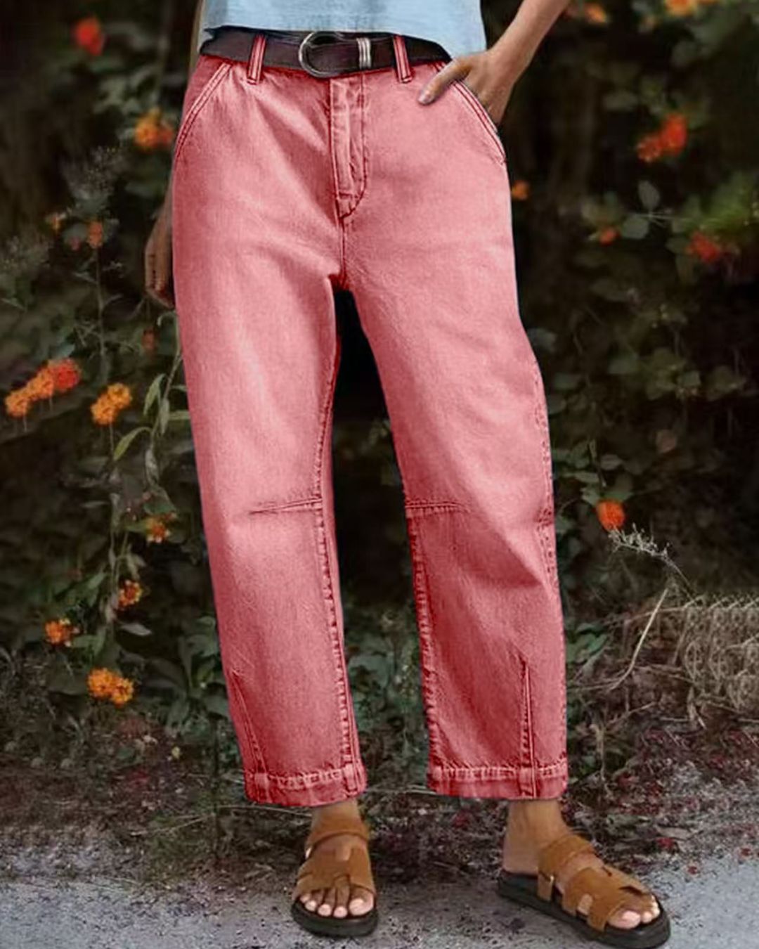 Vyla™ Relaxed Cropped Denim Pants