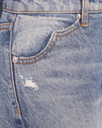 Vyla™ Washed Mid-Rise Straight Bootcut Jeans