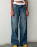 Vyla™ Wash Multi Mid Rise Straight Leg Jeans