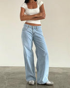 Vyla™ Wash Multi Mid Rise Straight Leg Jeans