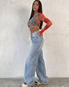 Vyla™ Wash Multi Mid Rise Straight Leg Jeans