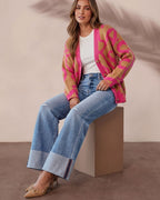 Vyla™ Wash Roll Raw Hem HighRise Straight Jeans