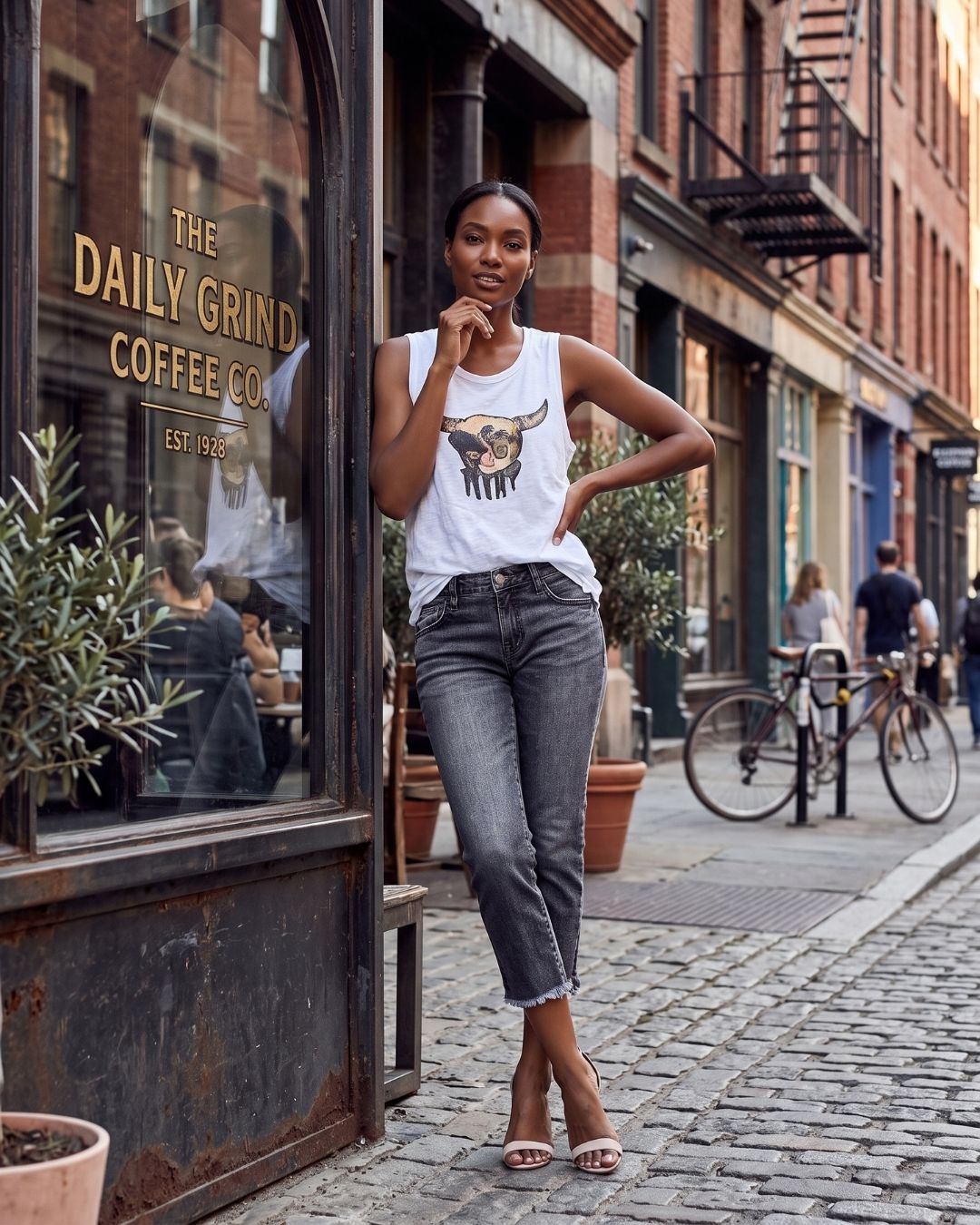 Vyla™ Wash High Rise Capri Skinny Jeans