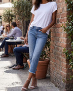 Vyla™ Wash High Rise Capri Skinny Jeans