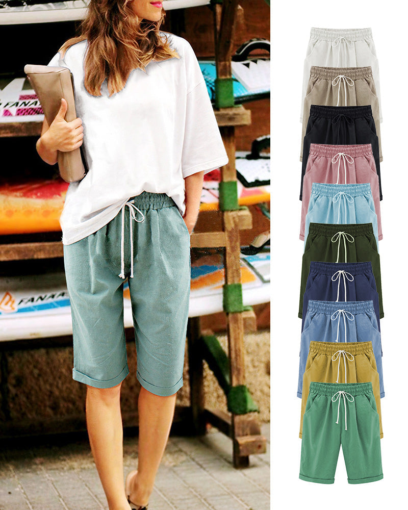 Vyla™ Casual Summer Loose Fit Shorts with Drawstring