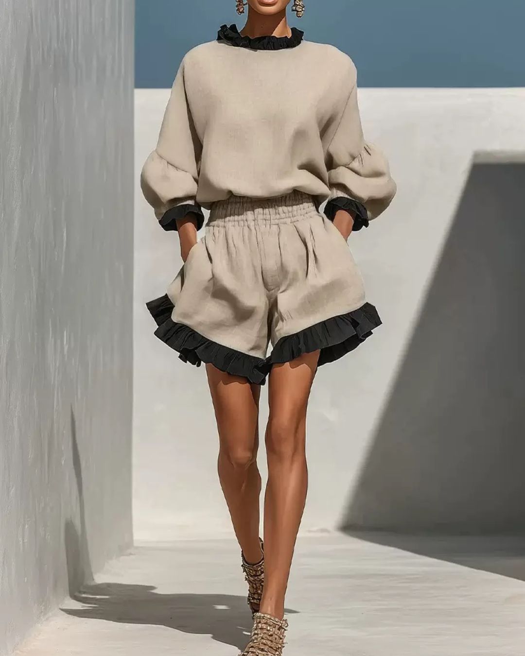 Vyla™ Ruffle Trim Hem Set