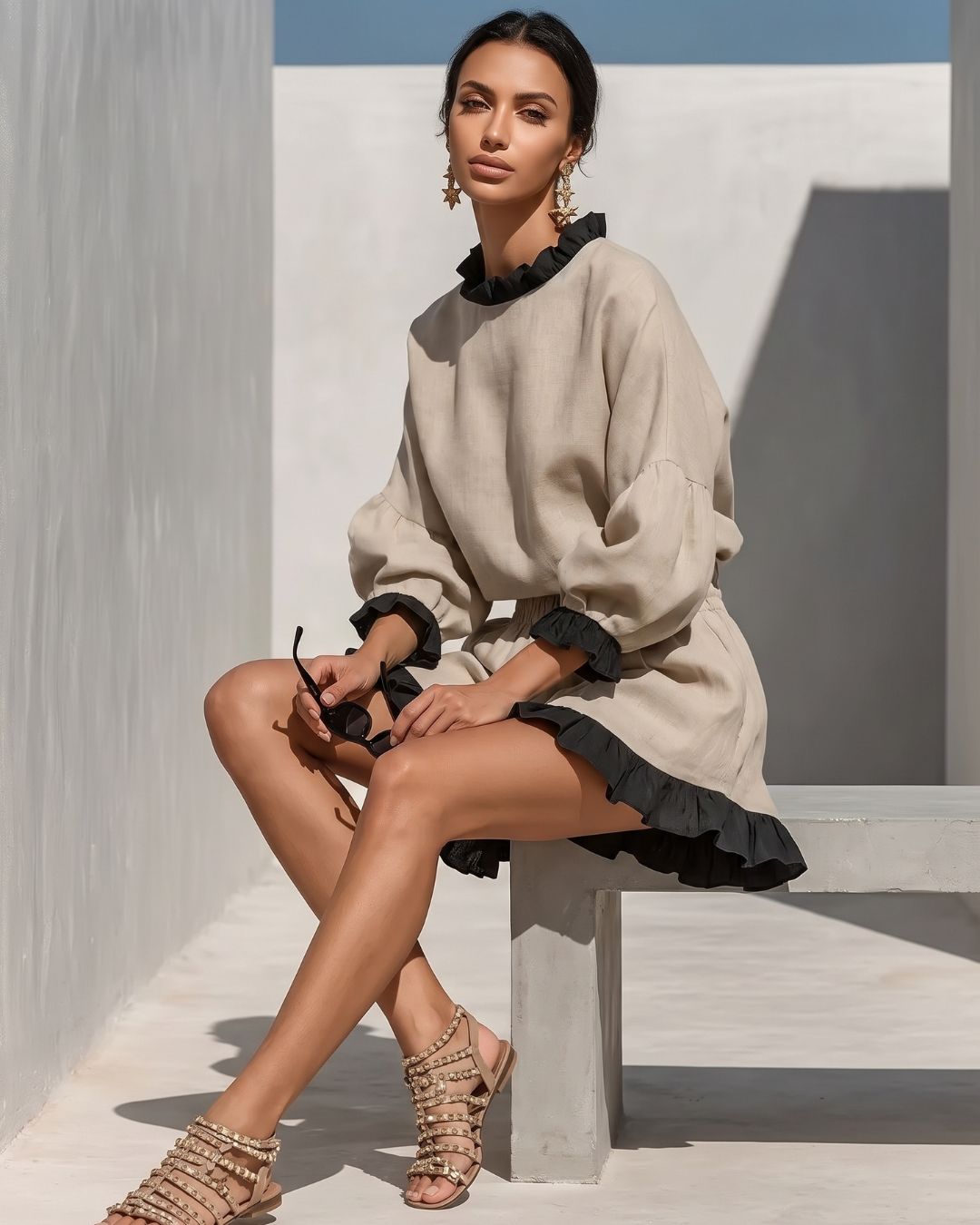 Vyla™ Ruffle Trim Hem Set
