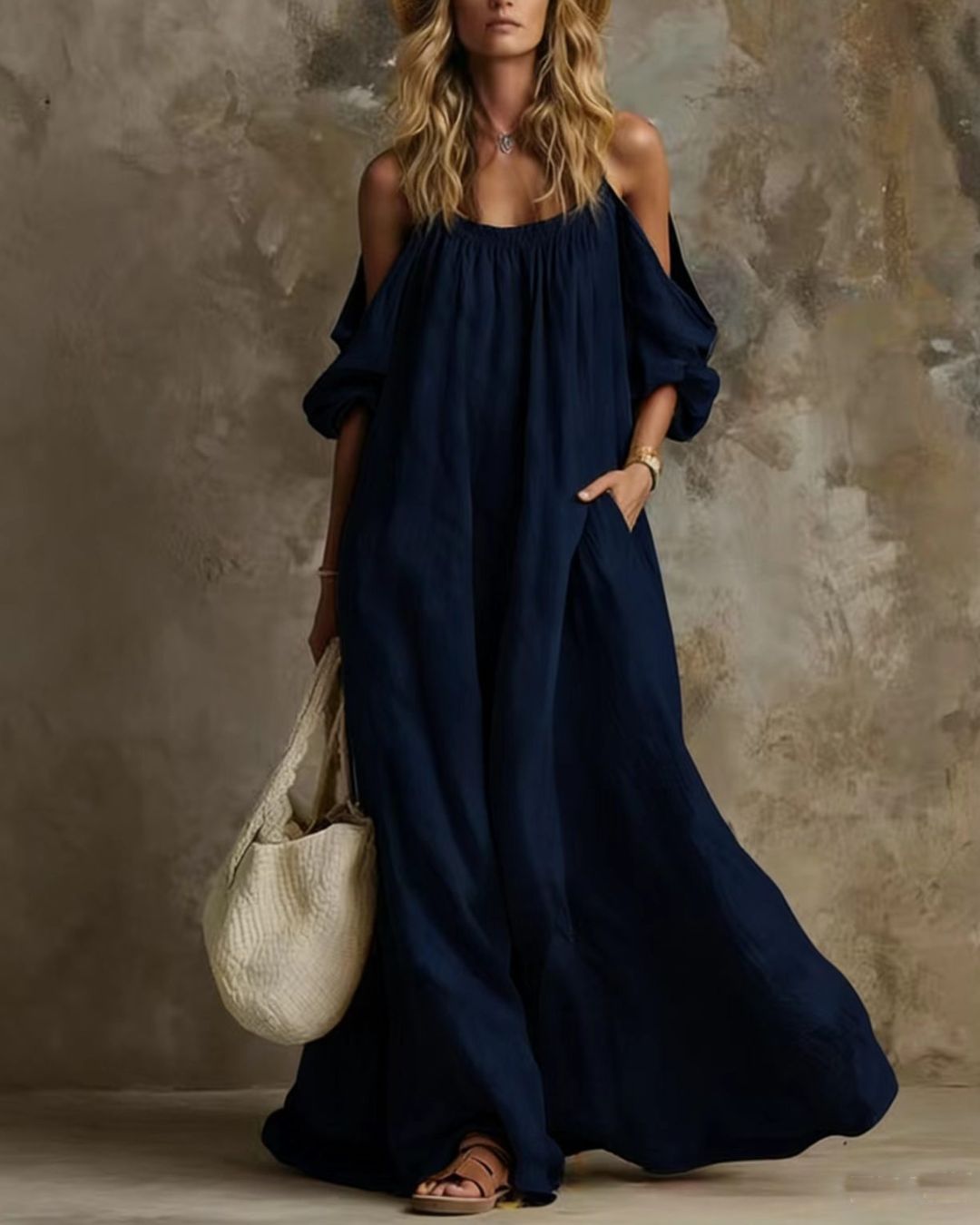 Vyla™ Resort Spaghetti Strap Swing Maxi Dress
