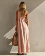 Vyla™ Elegant One-Shoulder Ruched Maxi Dress