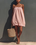 Vyla™ Strapless Ruched Toni Mini Dress