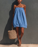 Vyla™ Strapless Ruched Toni Mini Dress