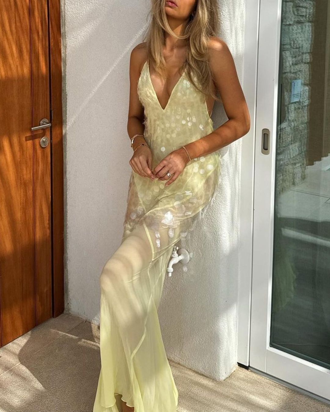 Vyla™ Sequin Sheer Mermaid Evening Gown