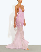 Vyla™ Sequin Sheer Mermaid Evening Gown