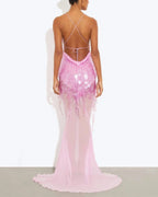Vyla™ Sequin Sheer Mermaid Evening Gown
