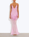 Vyla™ Sequin Sheer Mermaid Evening Gown
