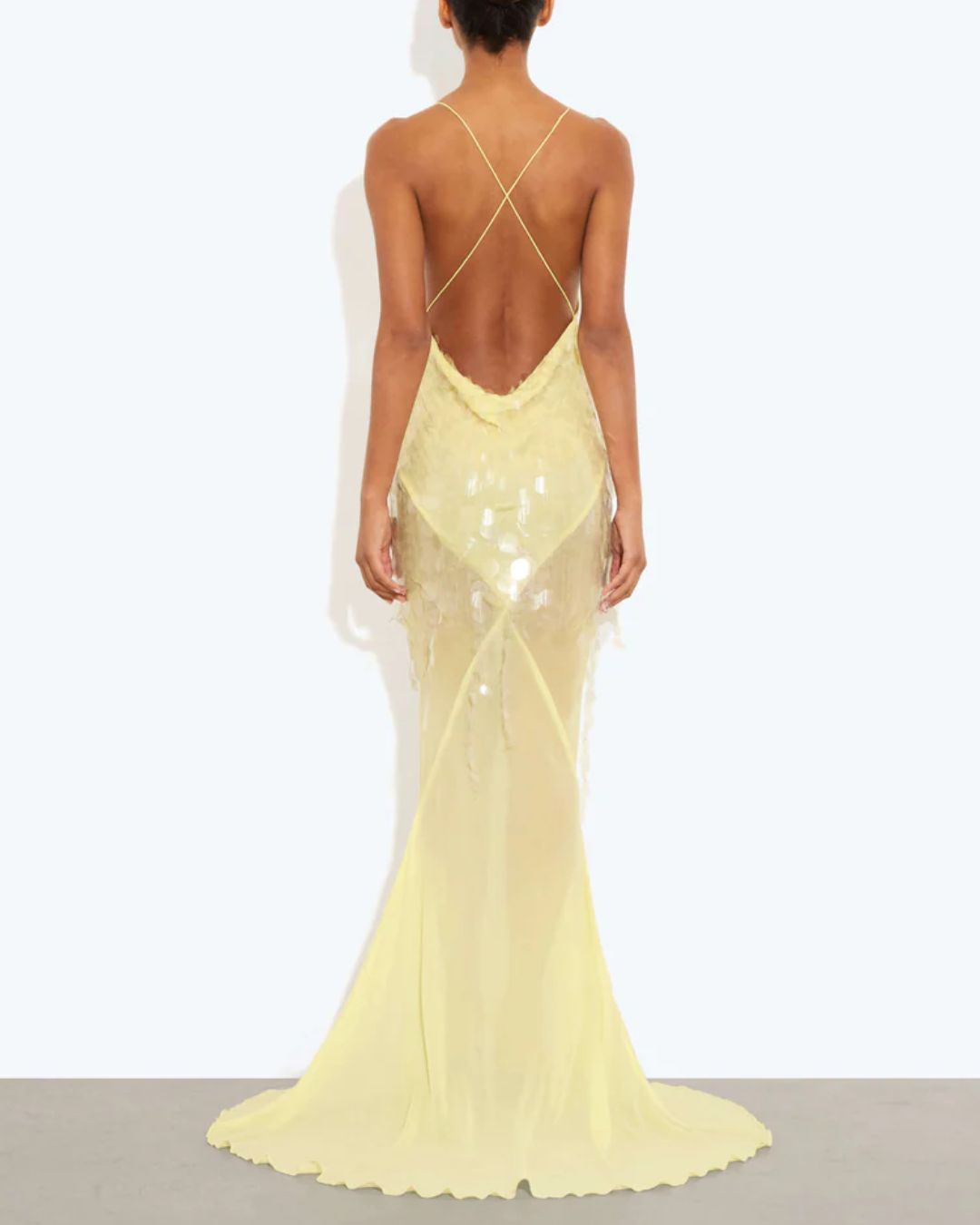 Vyla™ Sequin Sheer Mermaid Evening Gown