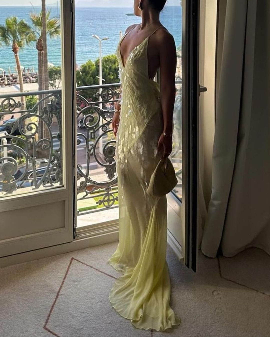 Vyla™ Sequin Sheer Mermaid Evening Gown