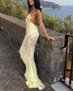 Vyla™ Sequin Sheer Mermaid Evening Gown