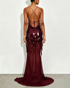Vyla™ Sequin Sheer Mermaid Evening Gown