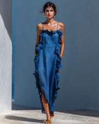 Vyla™ Ruffle Trim Cami Maxi Dress