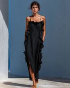 Vyla™ Ruffle Trim Cami Maxi Dress