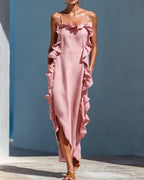 Vyla™ Ruffle Trim Cami Maxi Dress