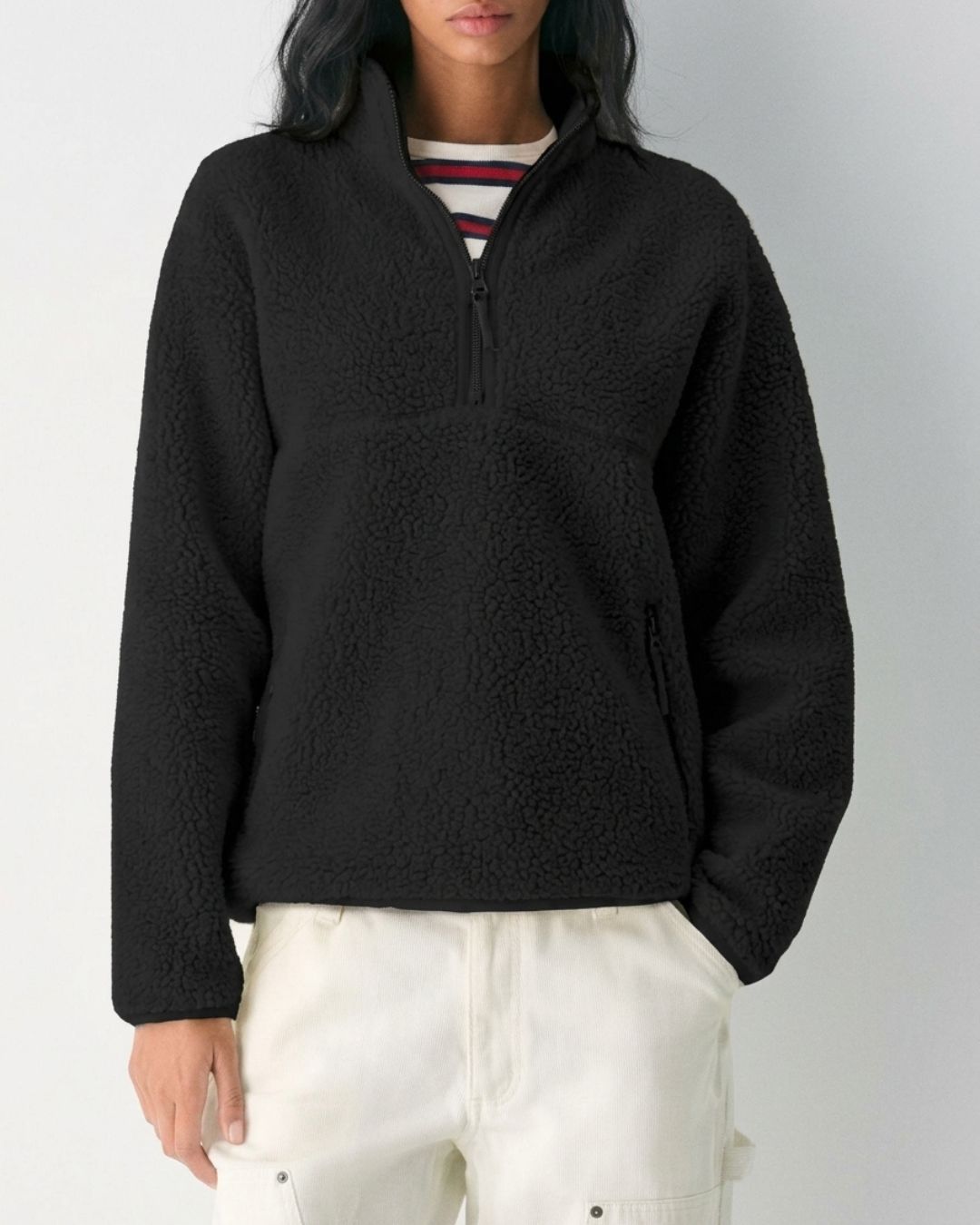 Vyla™ Fleece Half-Zip Mock Neck Pullover