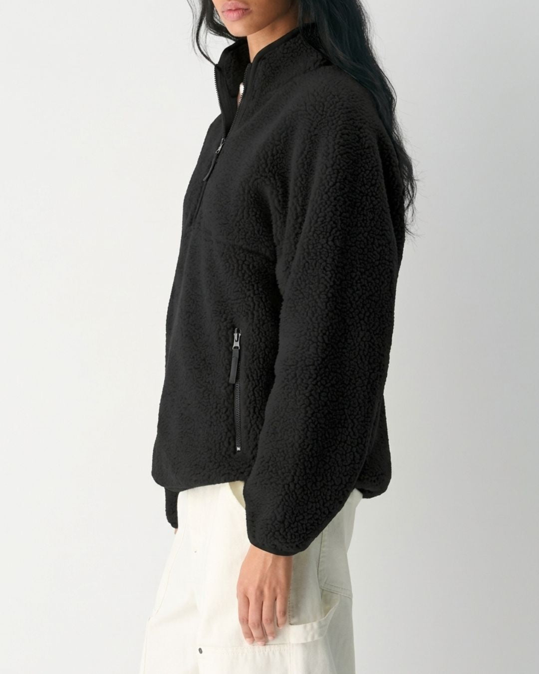 Vyla™ Fleece Half-Zip Mock Neck Pullover