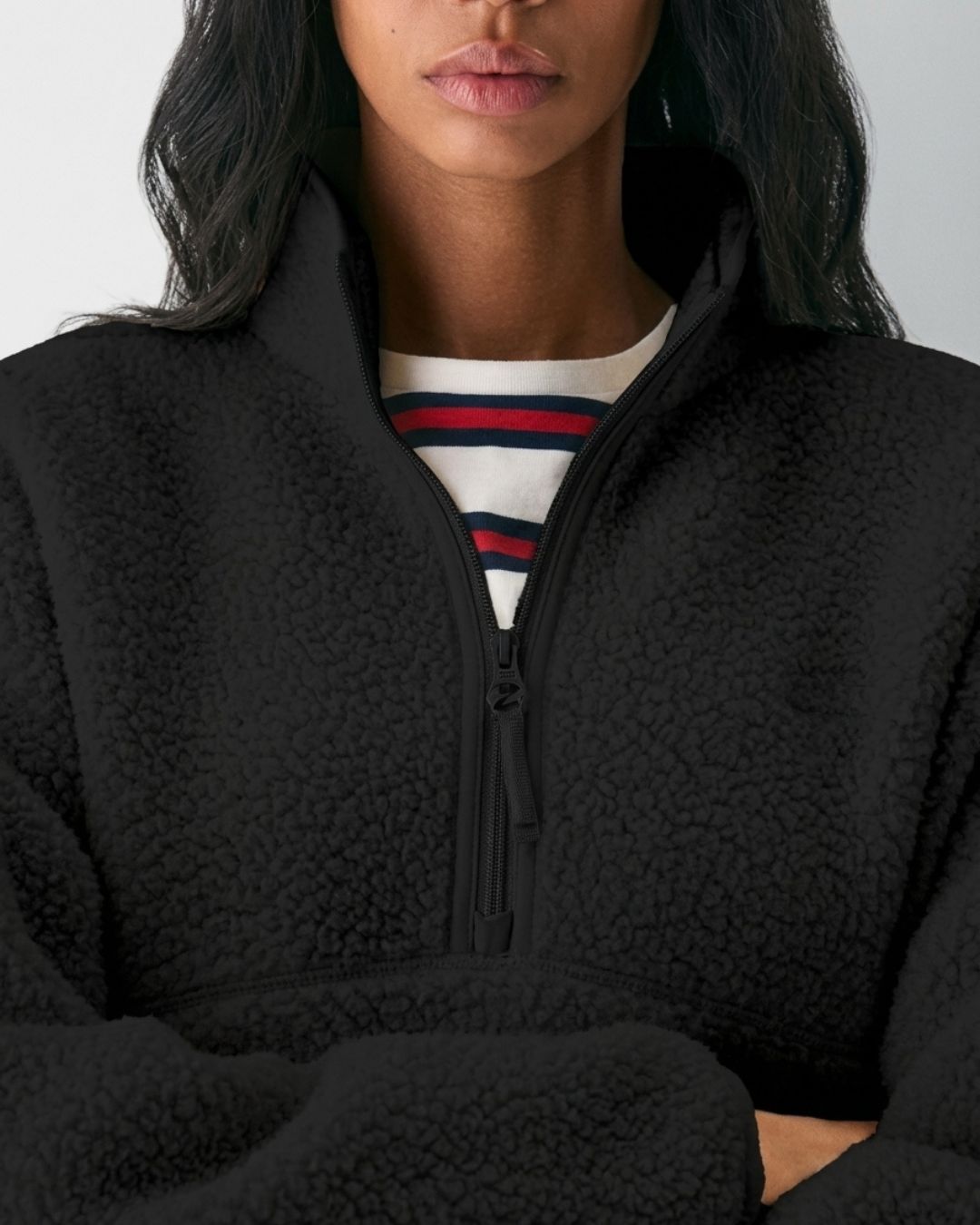 Vyla™ Fleece Half-Zip Mock Neck Pullover