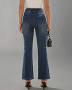Vyla™ High Stretch Pull-On Slim Flare Jeans