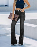 Vyla™ High-Waisted Washed Flare Jeans