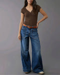 Vyla™ Casual Wide-Leg Straight Jeans