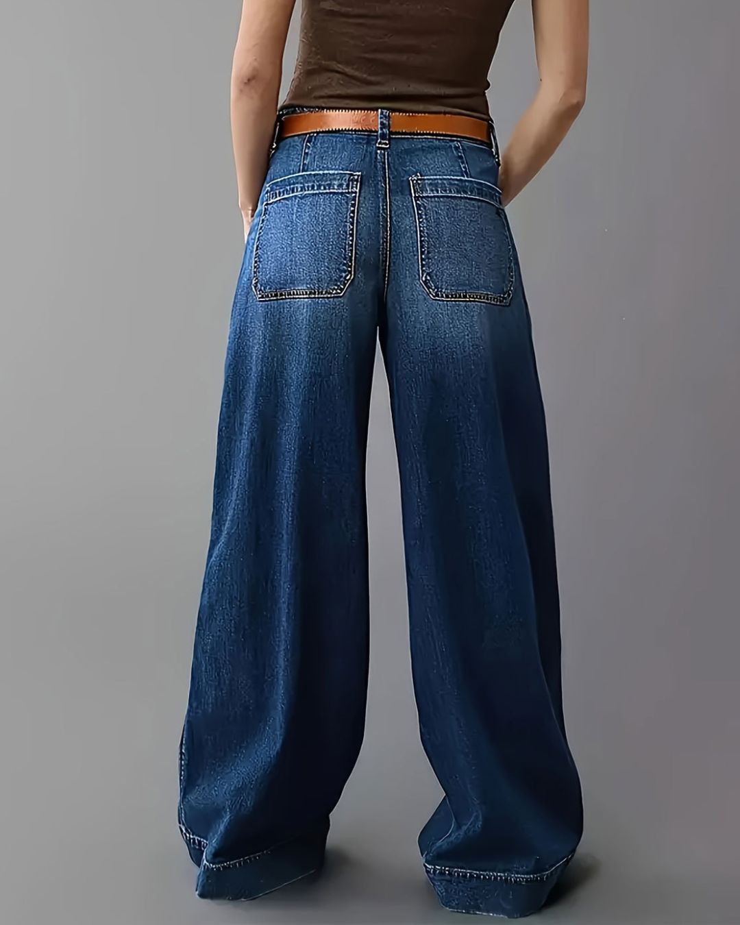 Vyla™ Casual Wide-Leg Straight Jeans