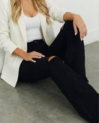 Vyla™ Distressed Stretch Flare Jeans