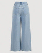 Vyla™ Beaded Detail Relaxed Straight-Leg Jeans