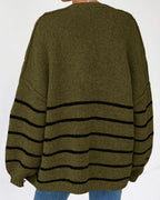 Vyla™ Oversized Lantern Sleeve Knit Cardigan Sweater