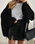 Vyla™ Oversized Lantern Sleeve Knit Cardigan Sweater