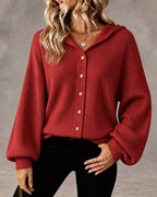 Vyla™ Hooded Corduroy Button-Up Jacket