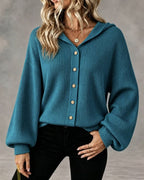 Vyla™ Hooded Corduroy Button-Up Jacket