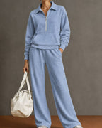 Vyla™ Half-Zip Sweatshirt & Pants Set